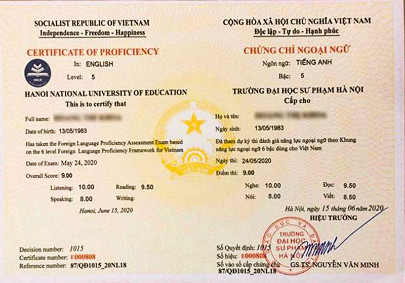 Bảng quy đổi điểm chứng chỉ tiếng anh VSTEP sang IELTS