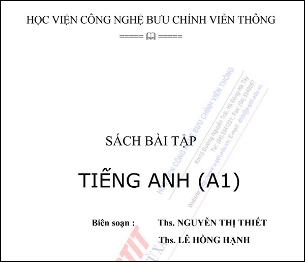 Sách tiếng anh A1 pdf HVCNBCVT