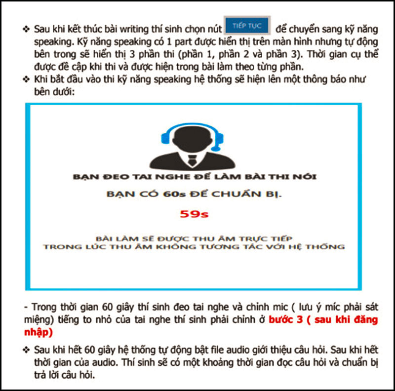 các bước làm bài thi vstep trên máy tính 10