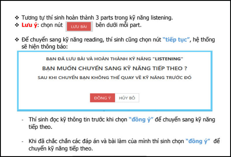 các bước làm bài thi vstep trên máy tính 7
