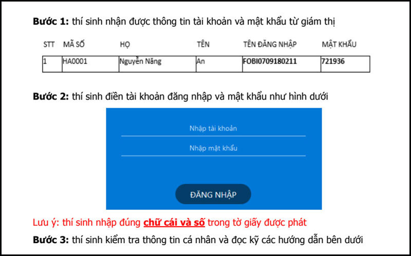 Hướng dẫn làm bài thi tiếng anh VSTEP A2, B1, B2 trên máy tính