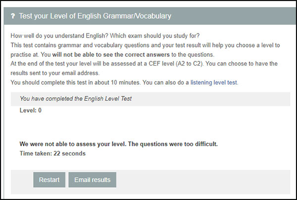 Test trình độ B1 tại Exam English 3