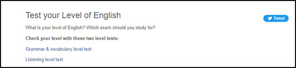 Test trình độ B1 tại Exam English