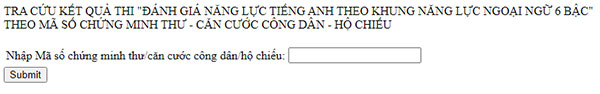 tra cứu kết quả VSTEP Trường Đại học Ngoại thương