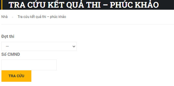 tra cứu kết quả VSTEP Đại học Trà Vinh